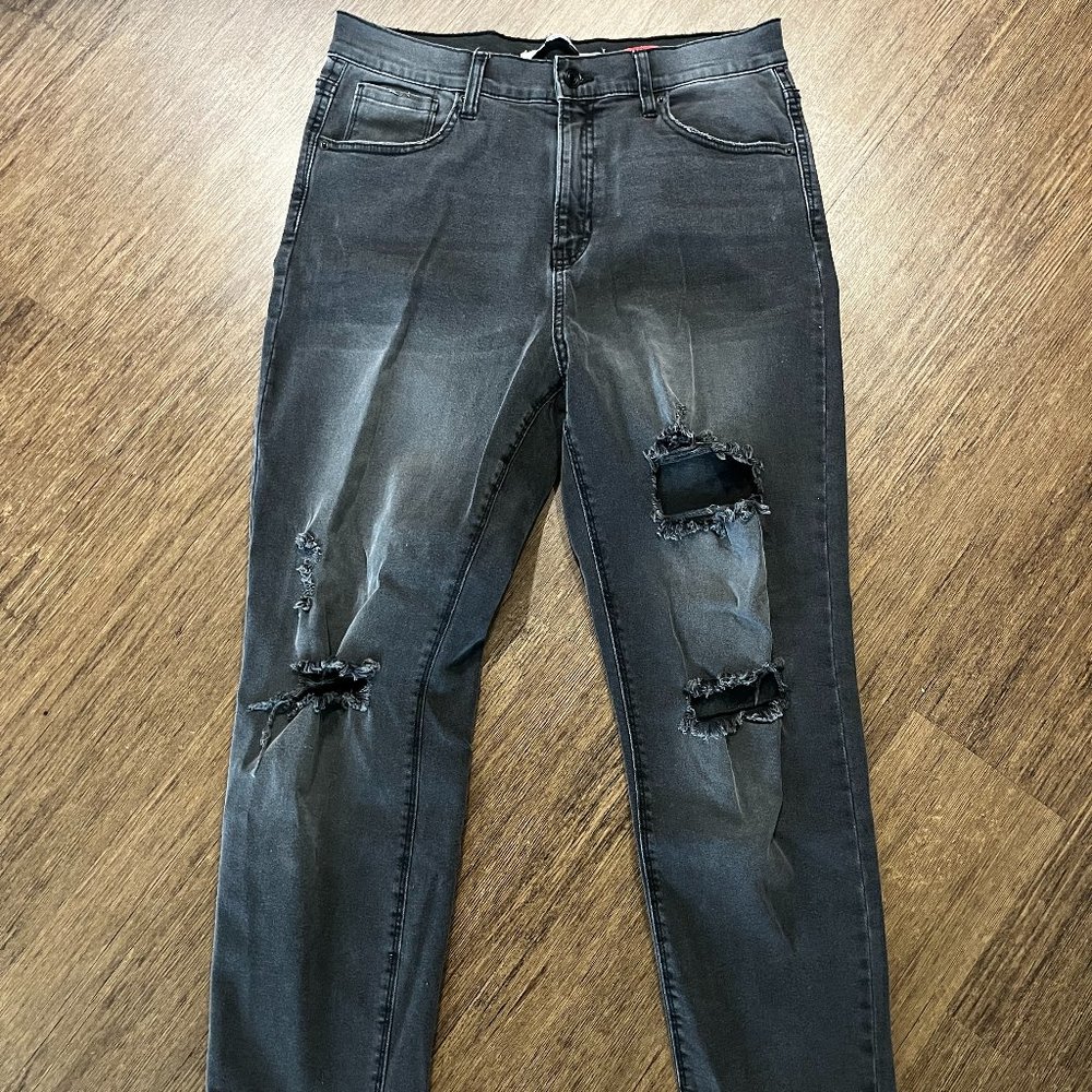 Black High Waisted Mom Jeans